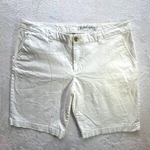 Faded Glory White Chino Shorts- Size 16
